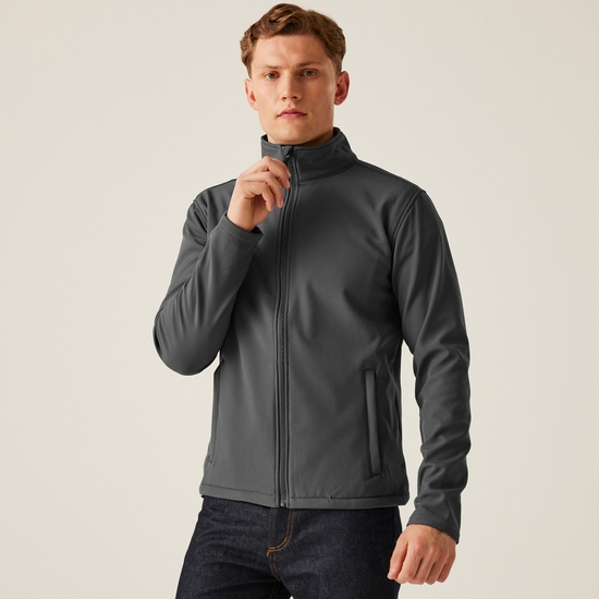 Men's Reid Softshell Jacket | Seal Grey Black