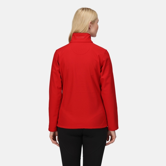 Women's Octagon II Printable 3 Layer Membrane Softshell Jacket | Classic Red Black