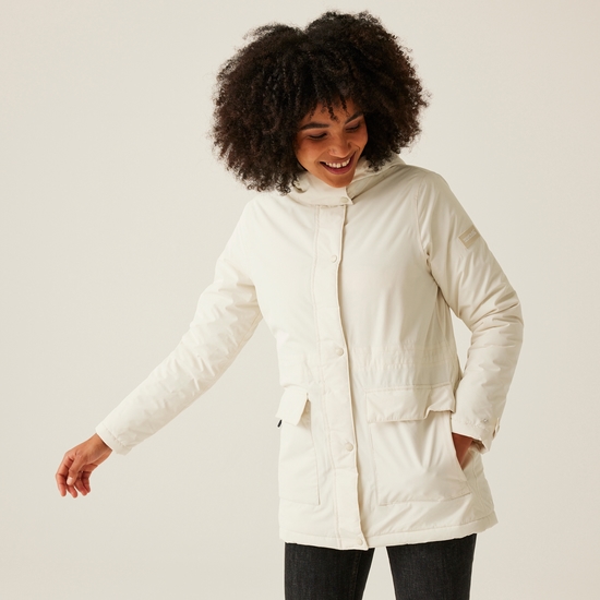 Women's Mireya Waterproof Insulated Jacket | Light Vanilla Spot Print