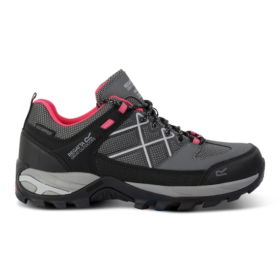 Women's Samaris III Low Walking Shoes | Dark Steel Pink Potion