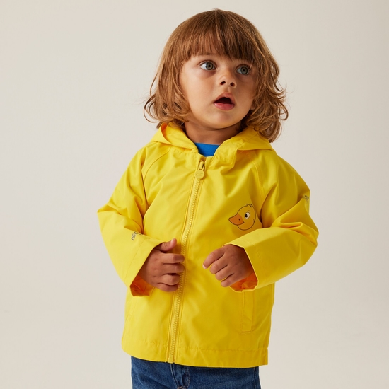 Kids' Animal Waterproof Jacket | Pebbles The Duck Sunbeam