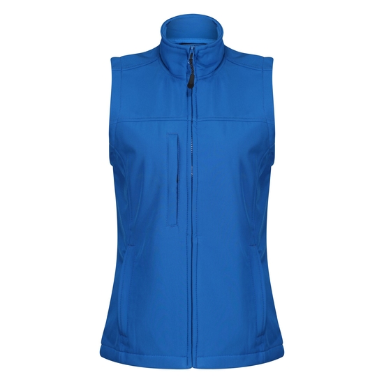 Women's Flux Softshell Body Warmer | Oxford Blue