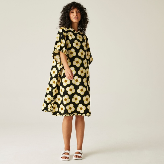 Orla Kiely Towelling II Robe | Spinning Flower Black