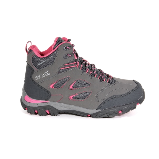 Kids' Holcombe Waterproof Mid Walking Boots | Steel Tulip