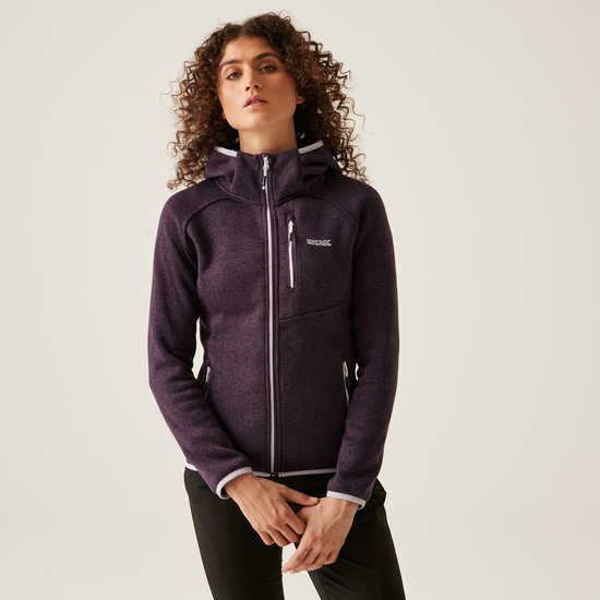 Women's Newhill Hooded Fleece | Deep Plum