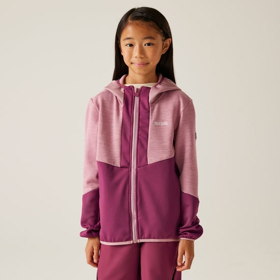 Kids' Dissolver X Full Zip Fleece | Beaujolais Lilas