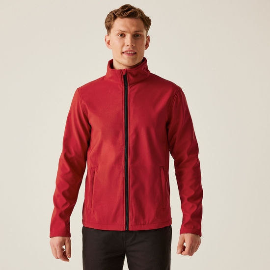 Men's Ablaze Printable Softshell Jacket | Classic Red Black