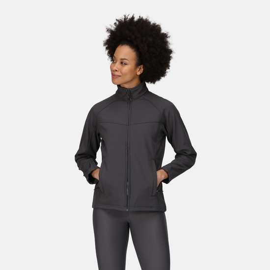 Women's Uproar Interactive Softshell Jacket | Seal Grey