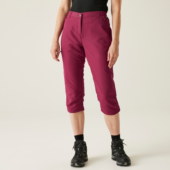 Women's Chaska III Capri Walking Trousers | Beaujolais