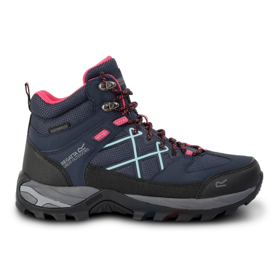 Women's Samaris III Walking Boots | Navy Pink Aqua