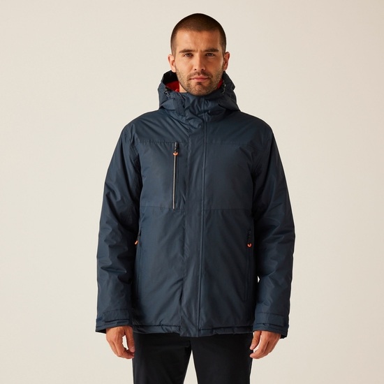 Men's Thermogen Powercell 5000 Waterproof Insulated Hooded Heated Jacket | Navy Magma