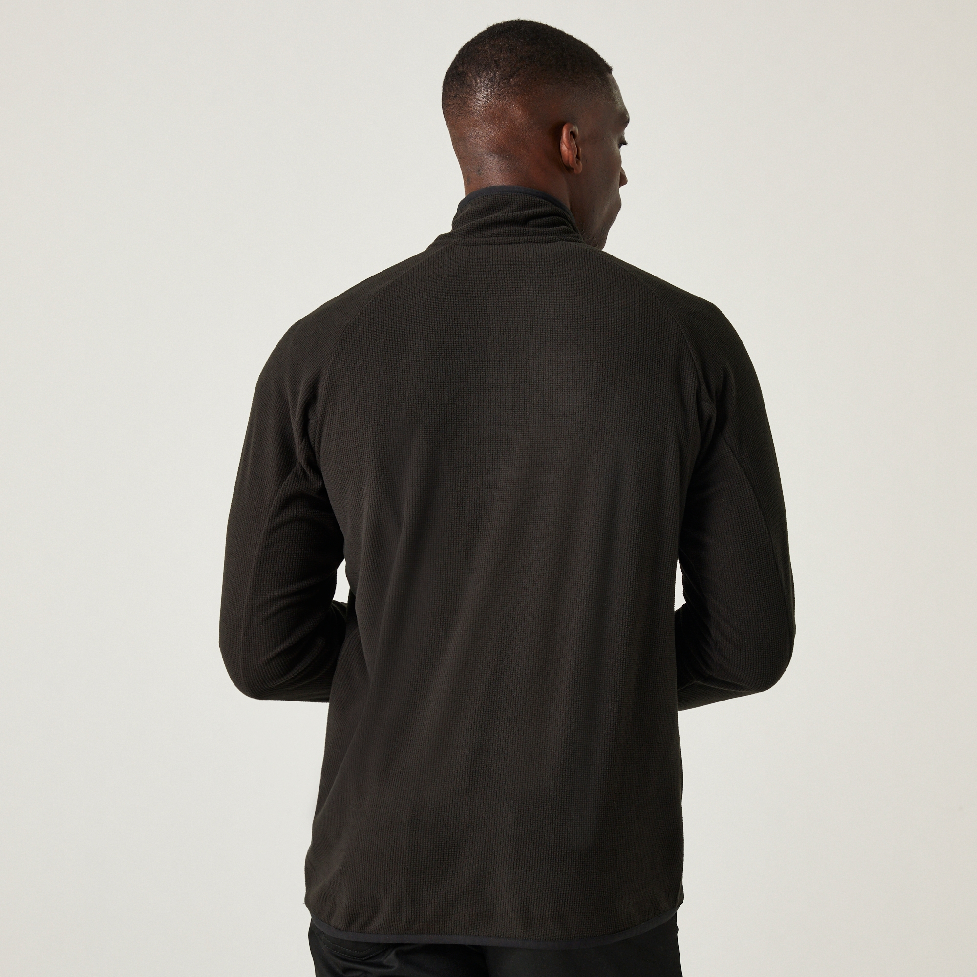 Men's Navigate Half-Zip Fleece | Black Lime Green