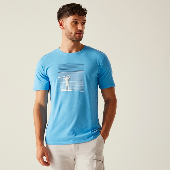 Men's Cline IX T-Shirt | Elysium Blue Paddleboard