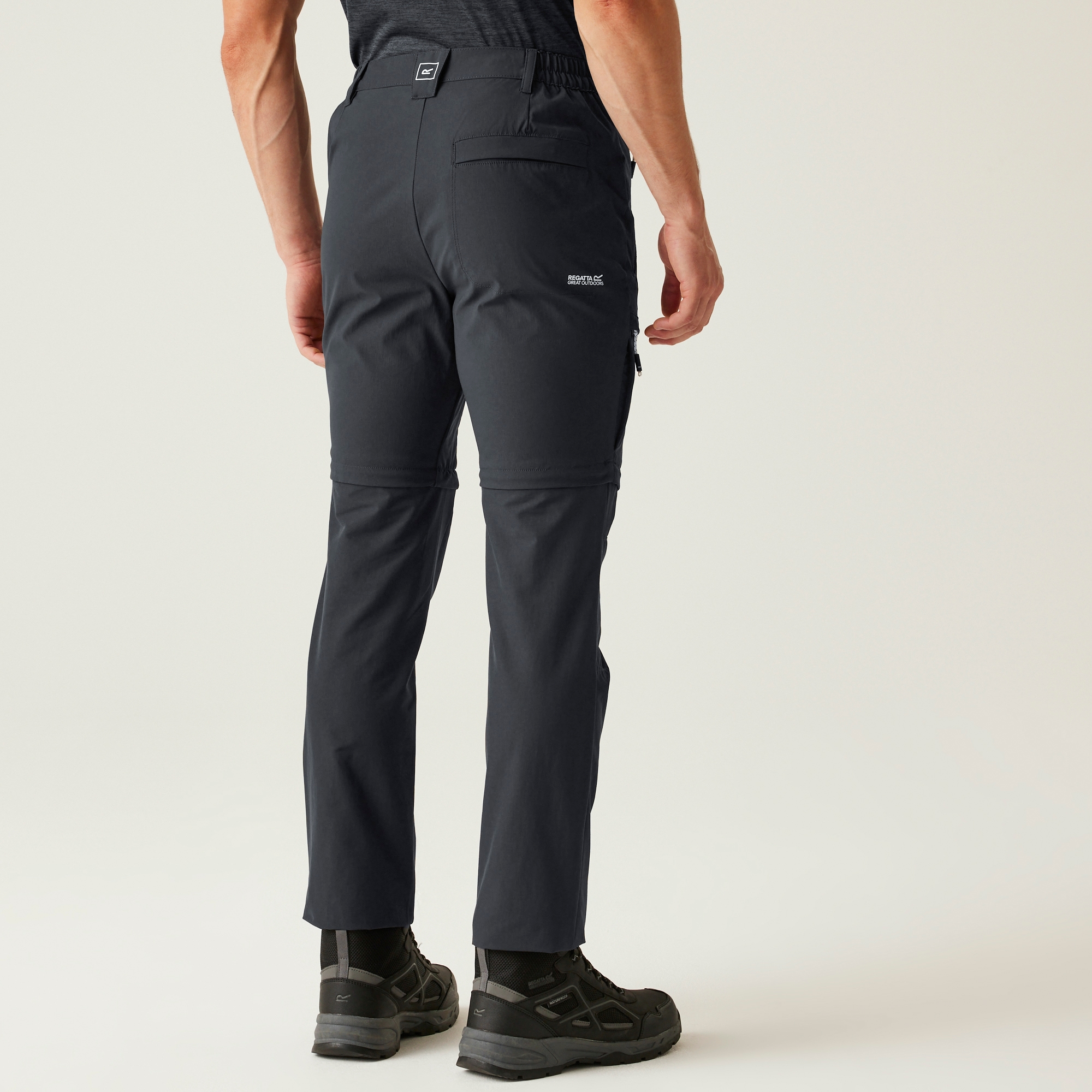 Men's Highton II Zip Off Walking Trousers | Ash