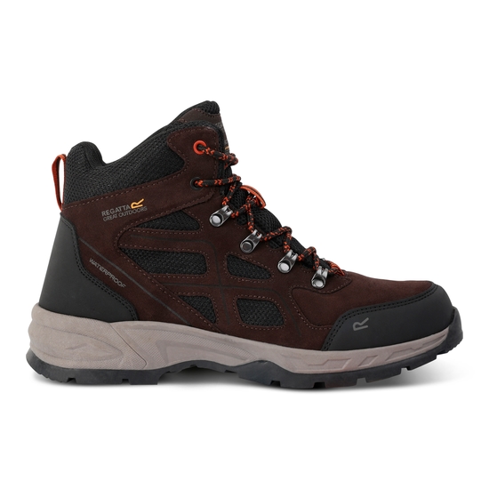 Men's Vendeavour Suede Walking Boots | Peat Blaze Orange