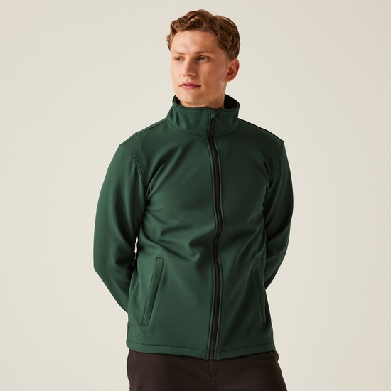 Men's Ablaze Printable Softshell Jacket | Dark Spruce Black