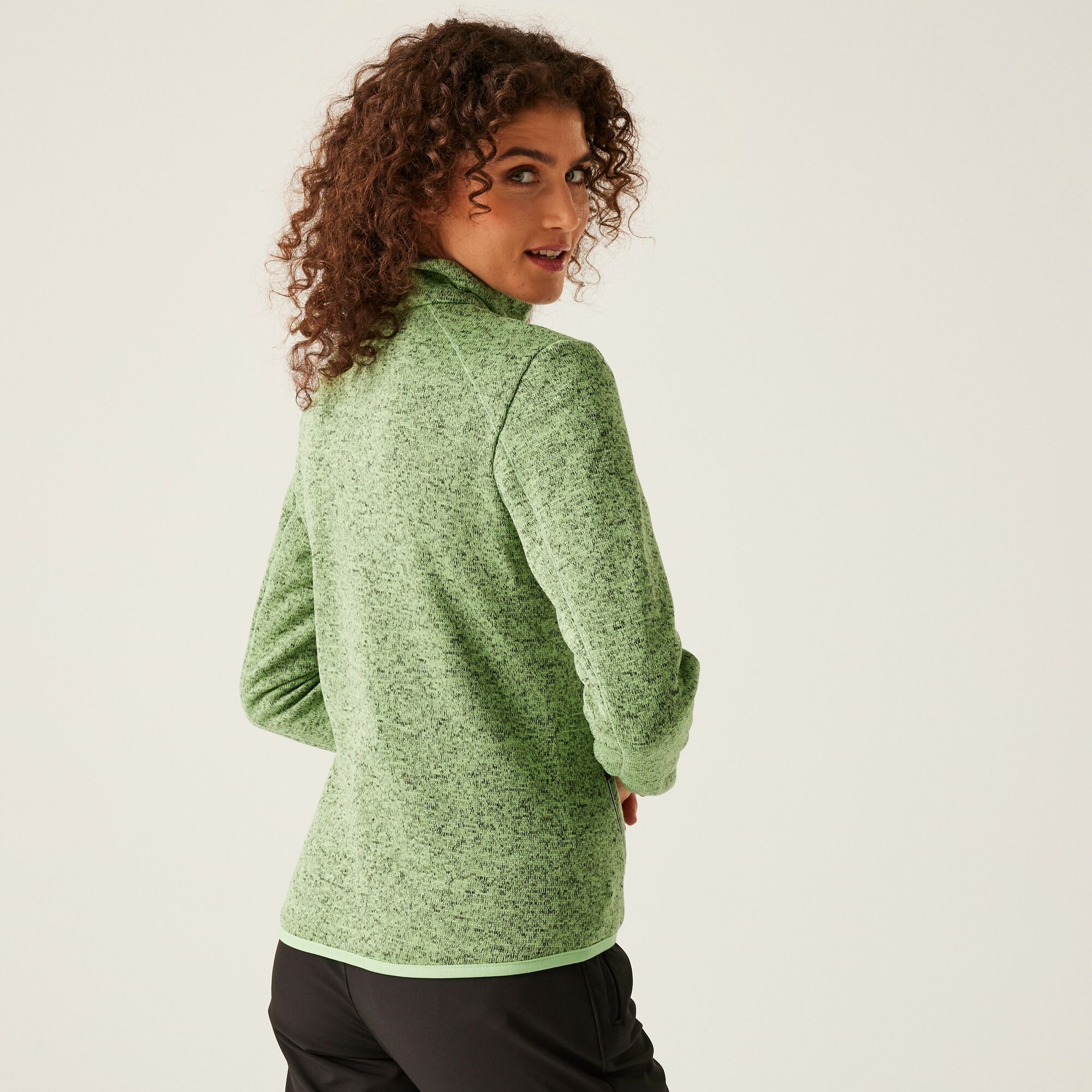 Women's Newhill Full Zip Fleece | Quiet Green Seal Grey