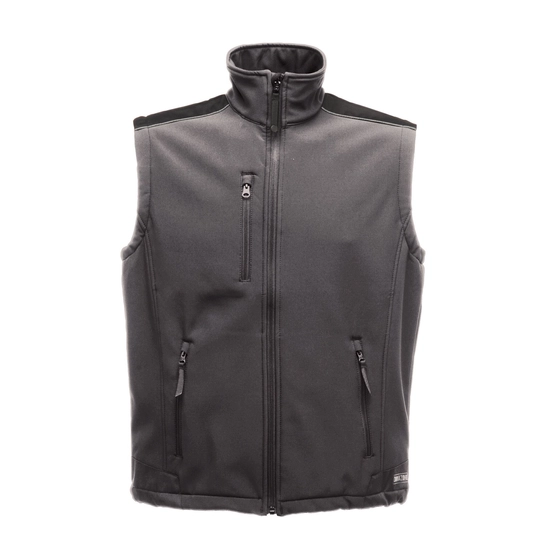 Men's Sandstorm Softshell Bodywarmer | Seal Grey Black