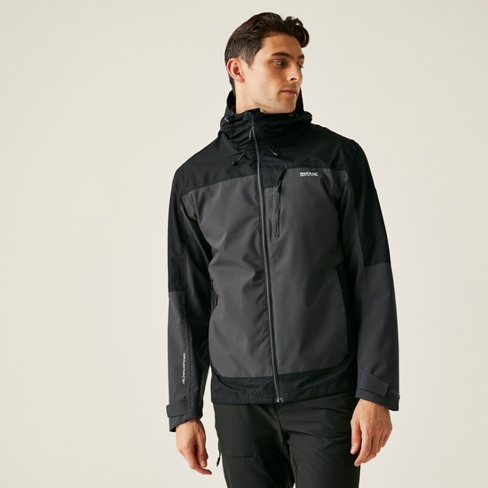 Men's Highton IV Stretch Waterproof Jacket | Ash Black