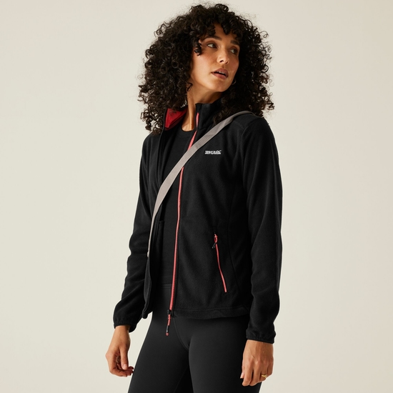Women's Floreo IV Full Zip Fleece | Black Peach Bloom