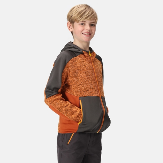 Kids' Dissolver VII Full Zip Fleece | Orange Pepper Californian Yellow