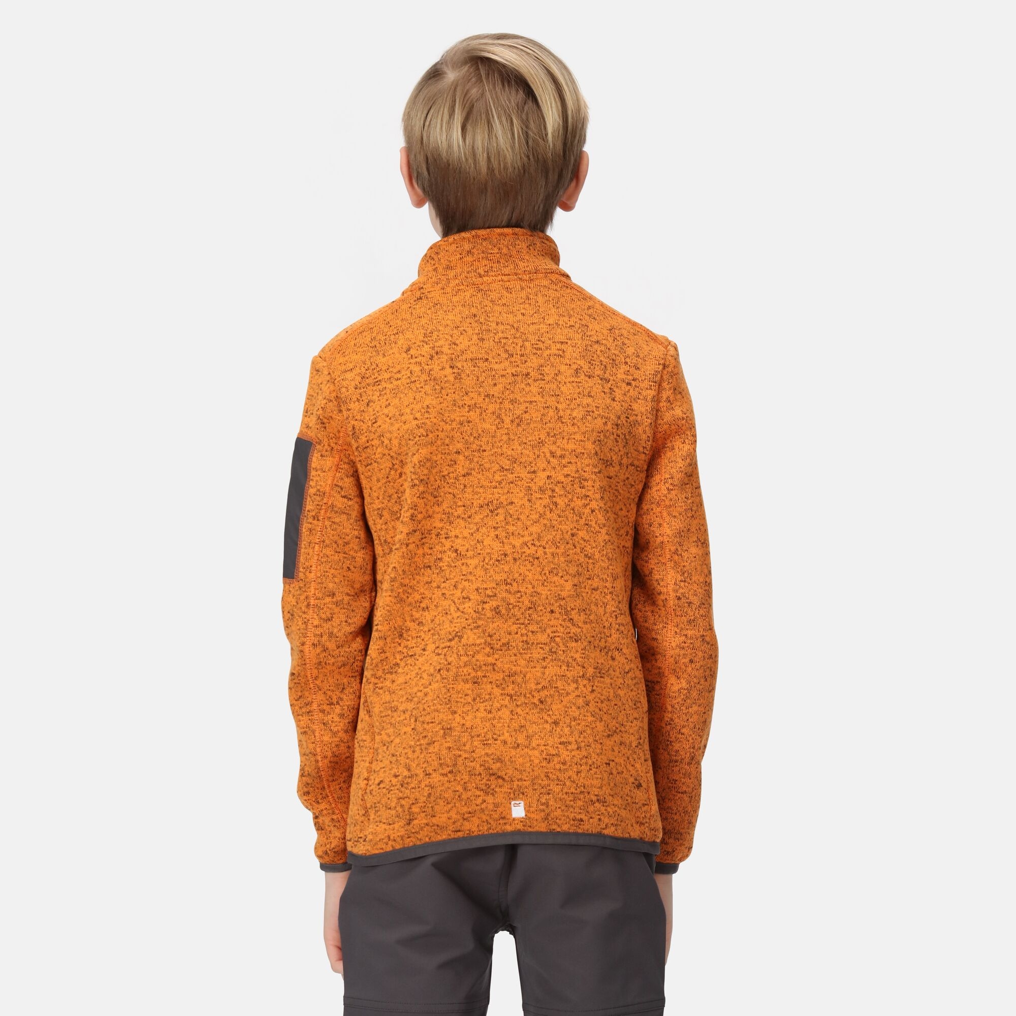 Kids' Newhill Full Zip Fleece | Orange Pepper