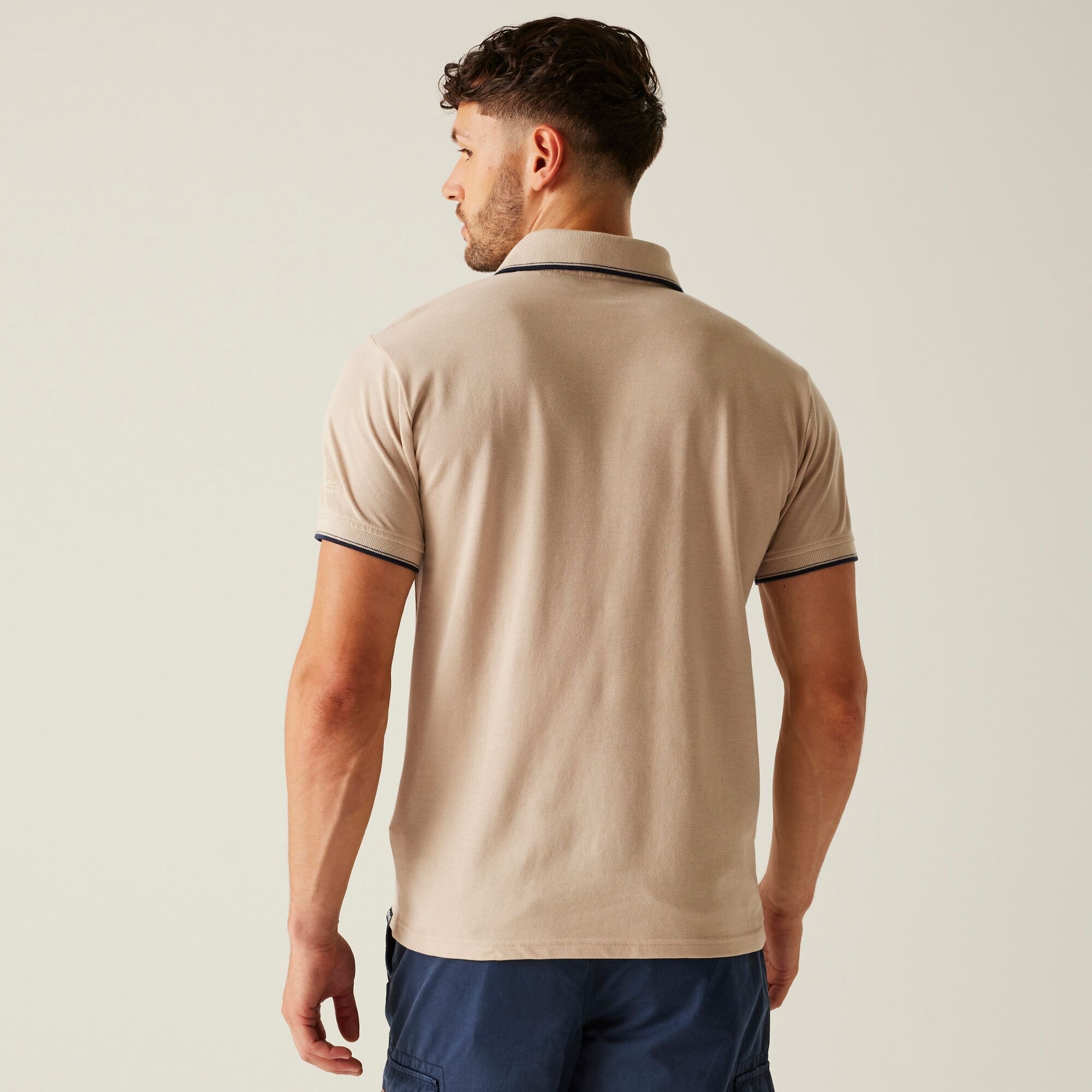 Men's Tadeo II Polo Shirt | White Pepper Navy Tipping