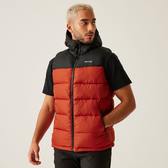 Men's Nevado Heavyweight Gilet | Red Ochre Black
