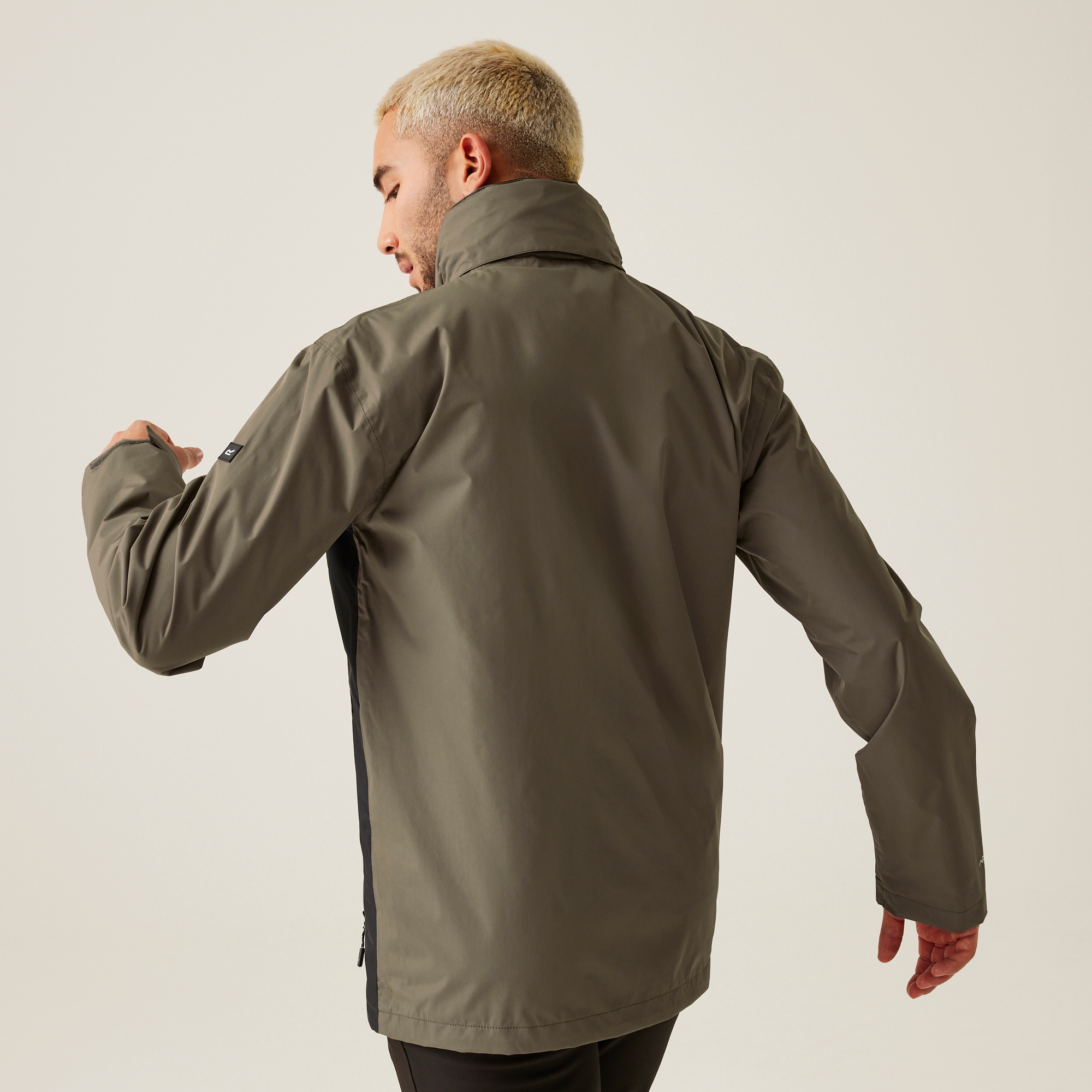 Men's Matt Waterproof Jacket | Crocodile Black