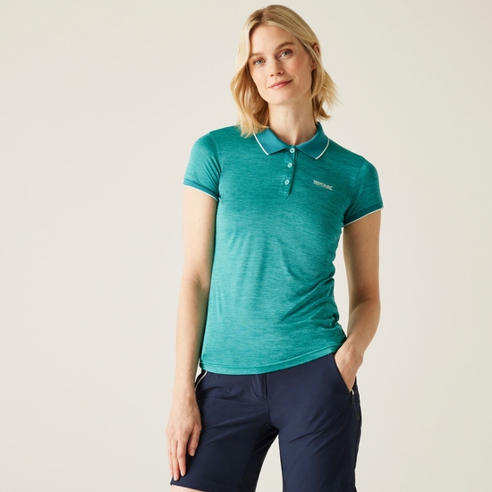Women's Remex II Active Polo Shirt | Turquoise