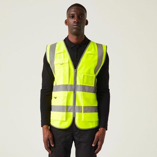 Men's Pro HI-VIS Executive Vest | Yellow