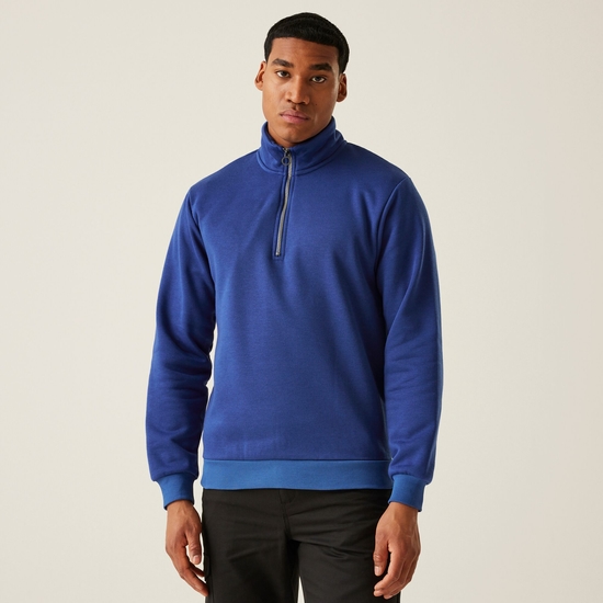 Men's Pro Quarter Zip Sweatshirt | New Royal