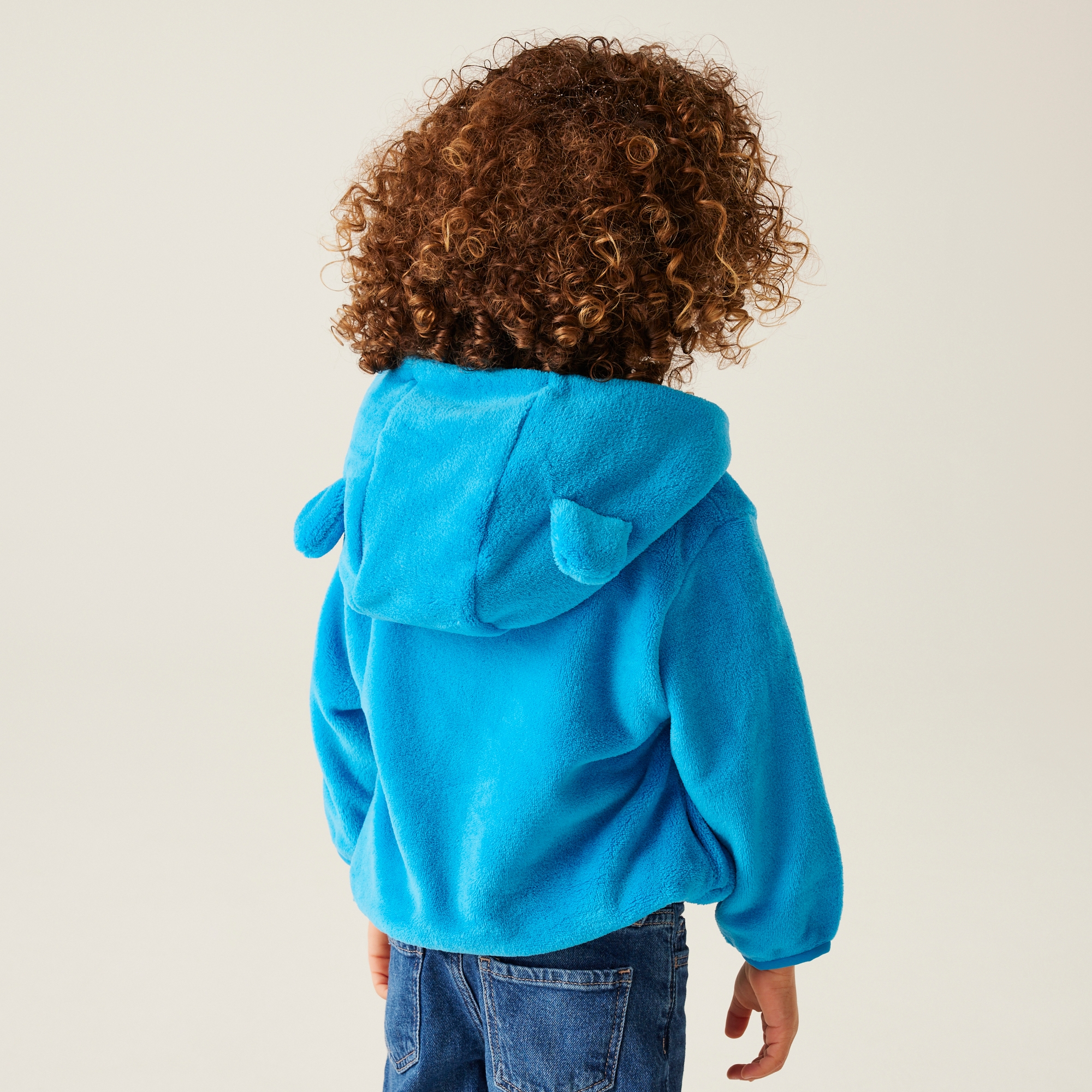 Kids' Animal Full Zip Fleece | Spike The Monster Hydro Blue