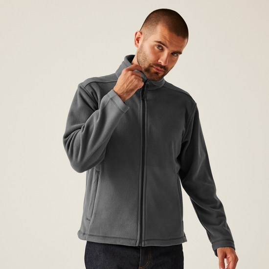 Men's Micro Lightweight Full Zip Fleece | Seal Grey