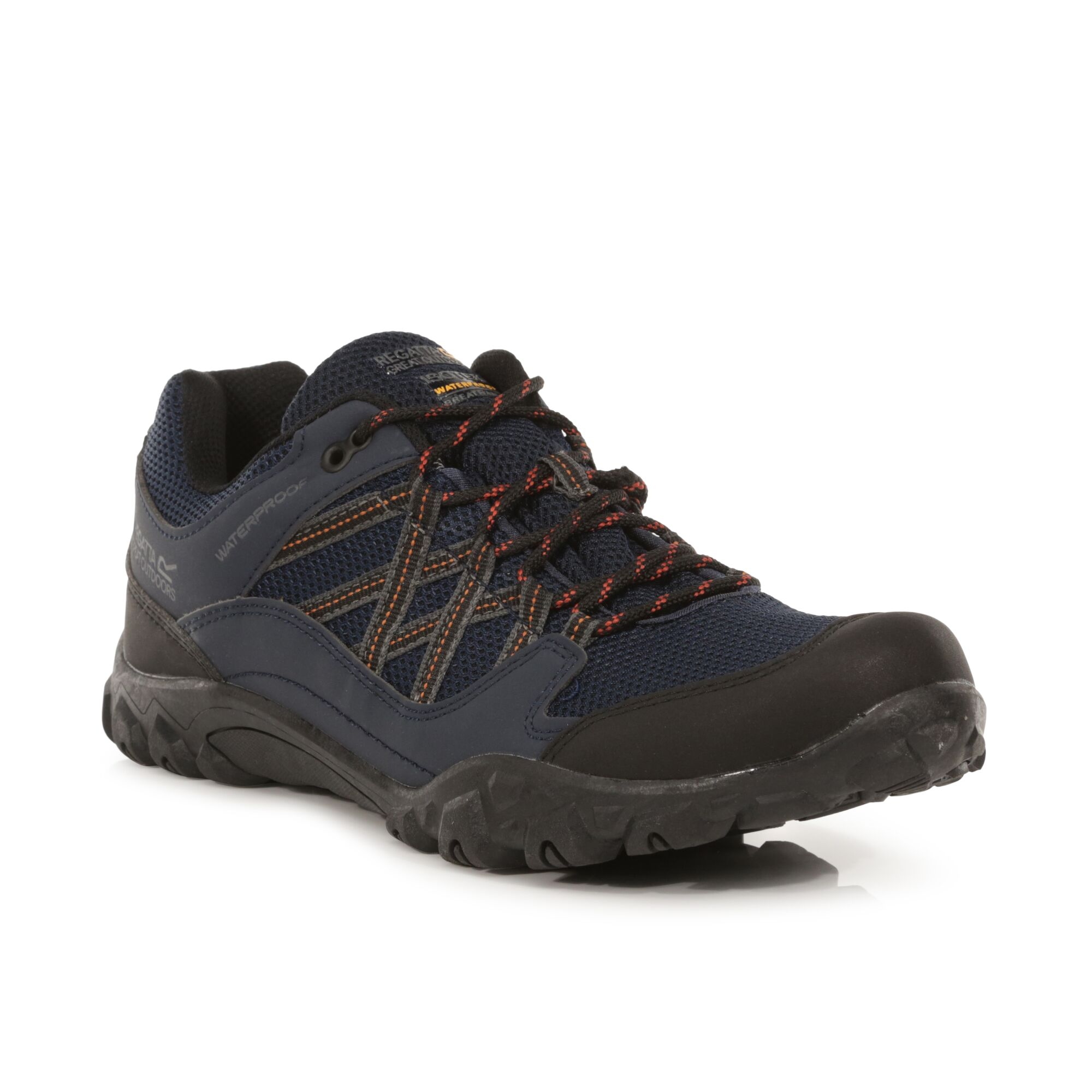 Men's Edgepoint III Waterproof Walking Shoes | Navy Burnt Umber