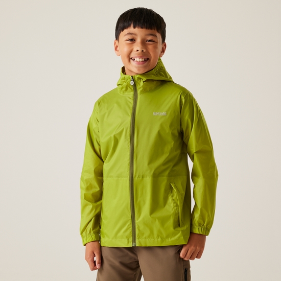 Kids' Pack It Waterproof Packaway Jacket | Grenoble Green
