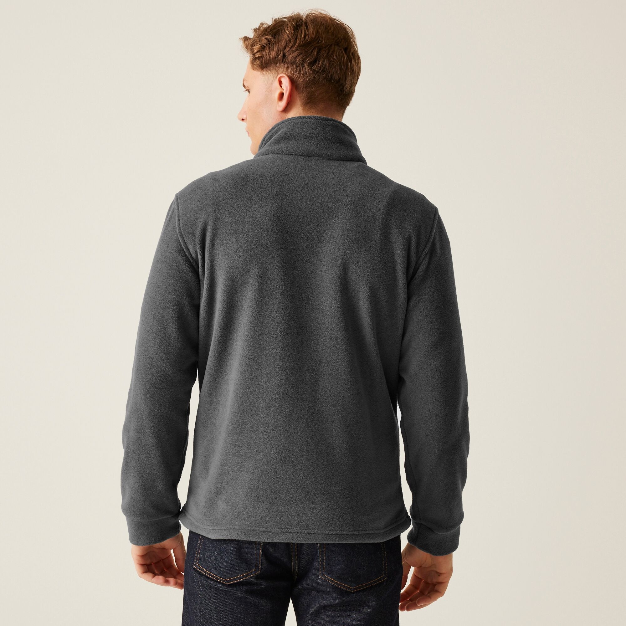 Men's Classic Full Zip Fleece | Seal Grey
