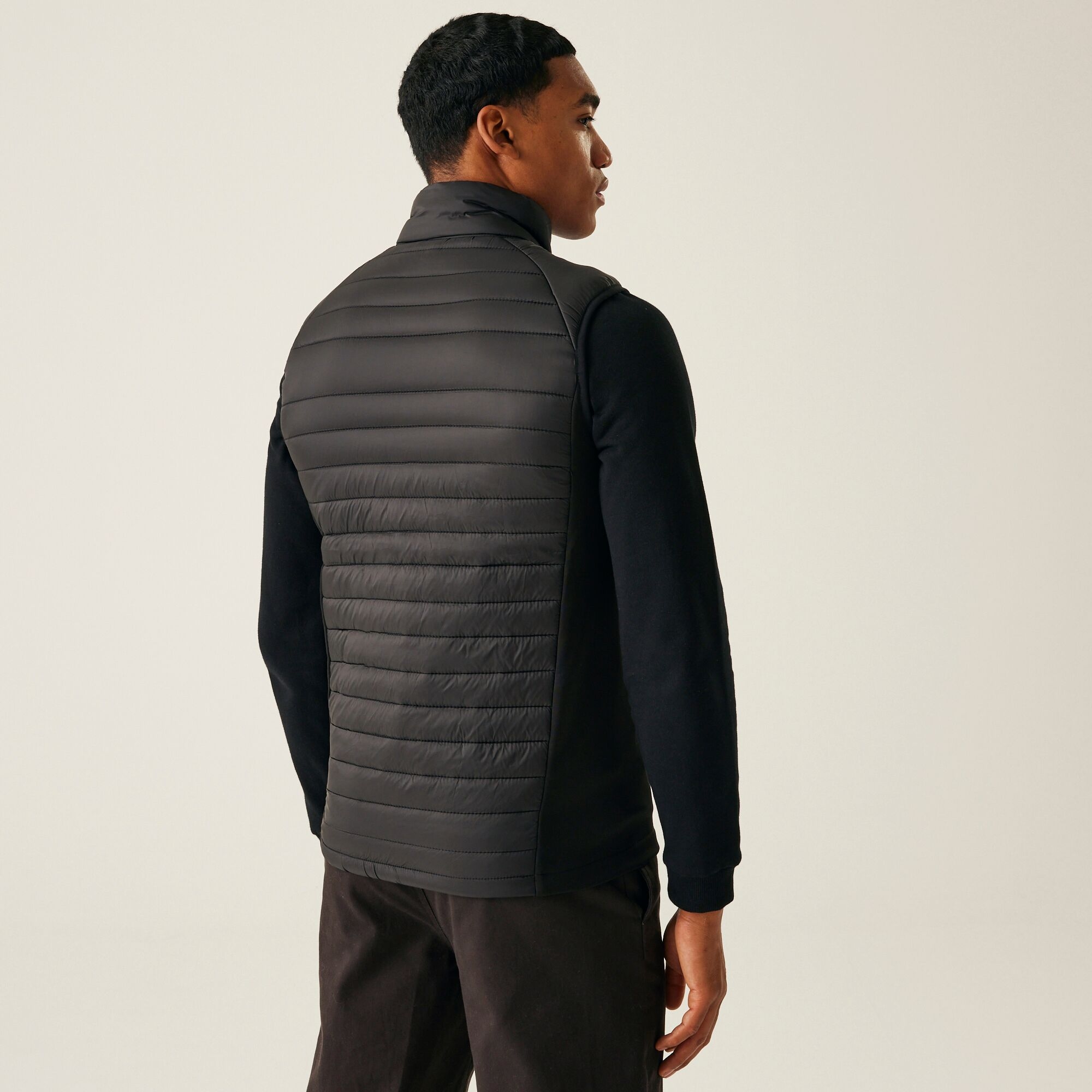 Men's Navigate Hybrid Bodywarmer | Black New Royal