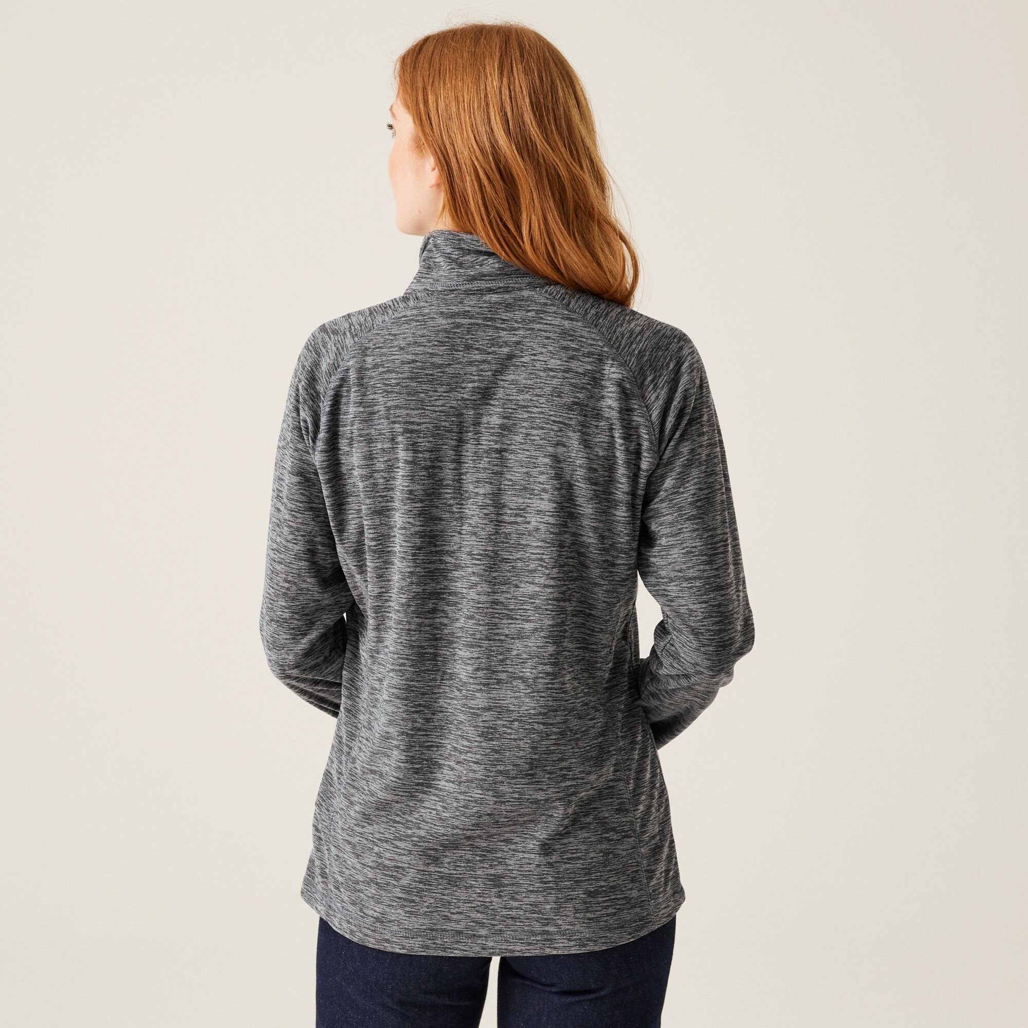 Women's Mayse Full Zip Fleece | Dark Grey Marl