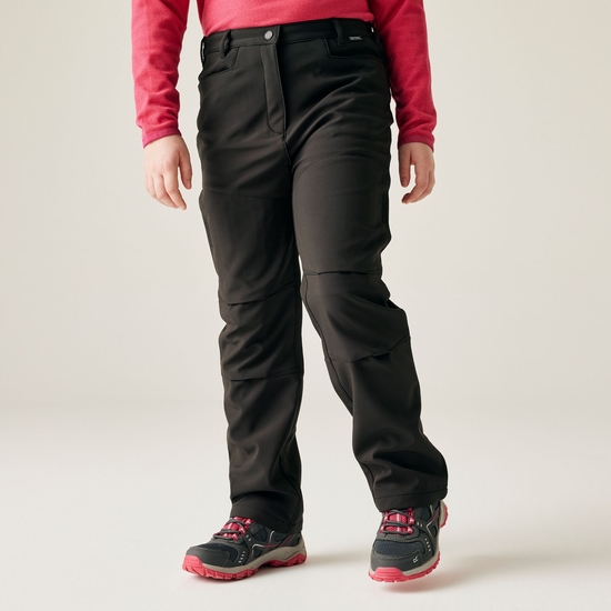 Kids' Highton Stretch Zip Off Walking Trousers | Black