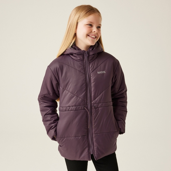 Kids' Rurie Quilted Jacket | Deep Plum