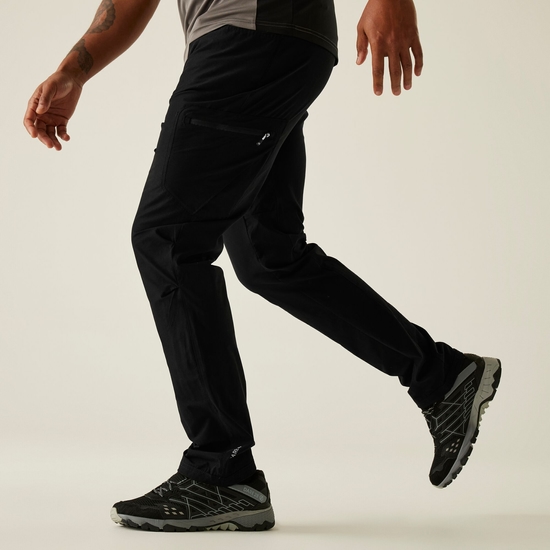 Men's Tuned In II Multi-Pocket Walking Trousers | Black