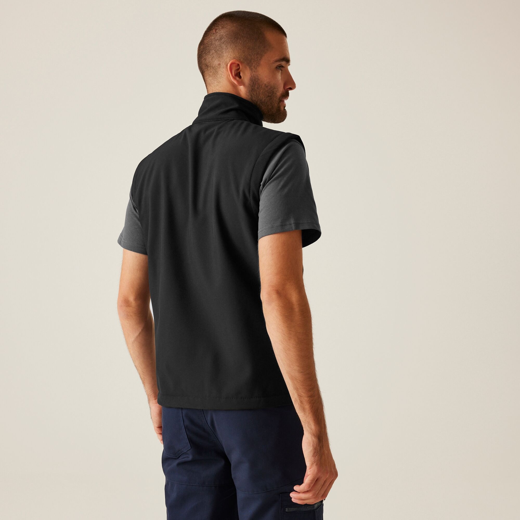 Men's Ablaze Printable Softshell Bodywarmer | Black