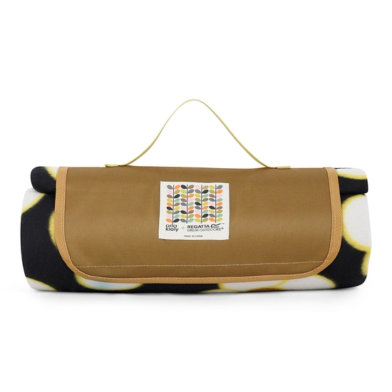 Orla Kiely Printed Picnic Blanket | Spinning Flower Navy