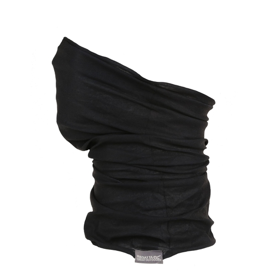 Unisex Stretch Multitube Scarf Mask | Black