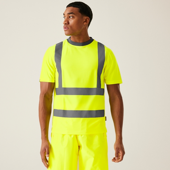 Men's Hi-Vis Pro Contract T-Shirt | Yellow
