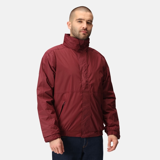 Men's Dover Fleece Lined Waterproof Insulated Bomber Jacket | Burgundy