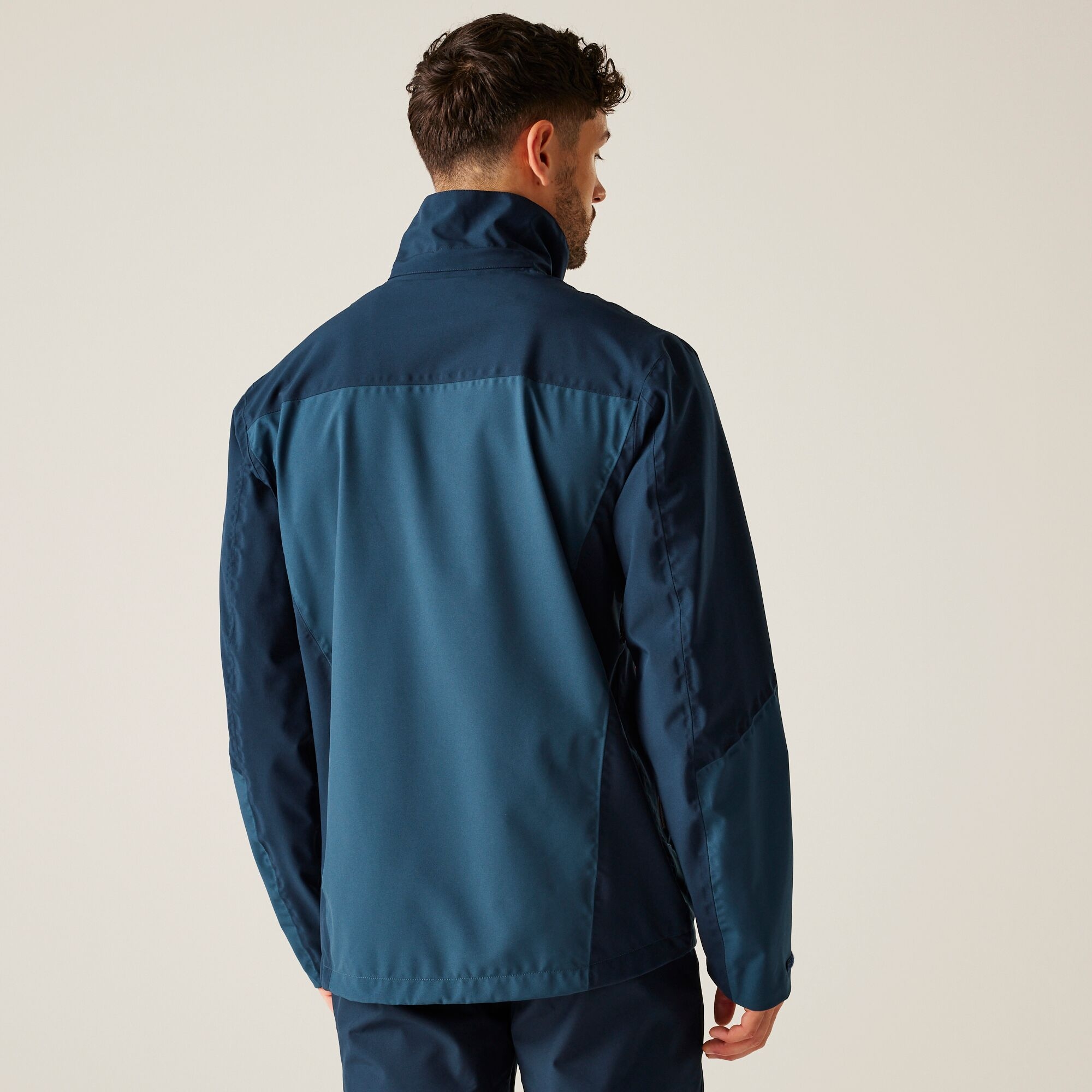 Men's Bosfield III Waterproof Jacket | Moonlight Denim Navy Tangerine Tango