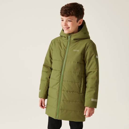 Kids' Lakiver Quilted Jacket | Nephrite Green Black