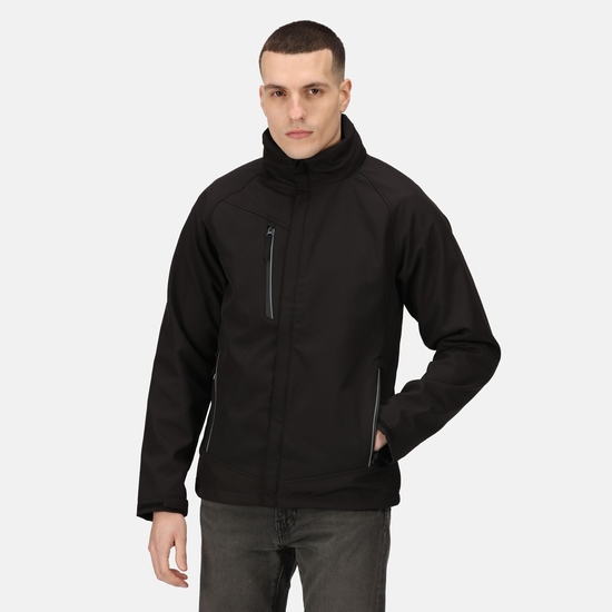 Men's Apex Breathable Membrane Softshell Jacket | Black